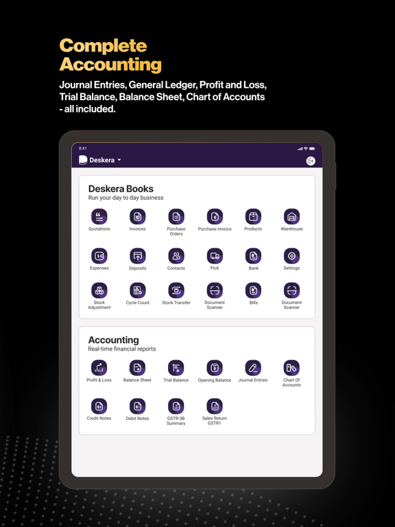 Deskera: Business & Accounting iPad screenshot 3 - Business app