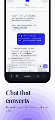 Echo AI iPhone screenshot