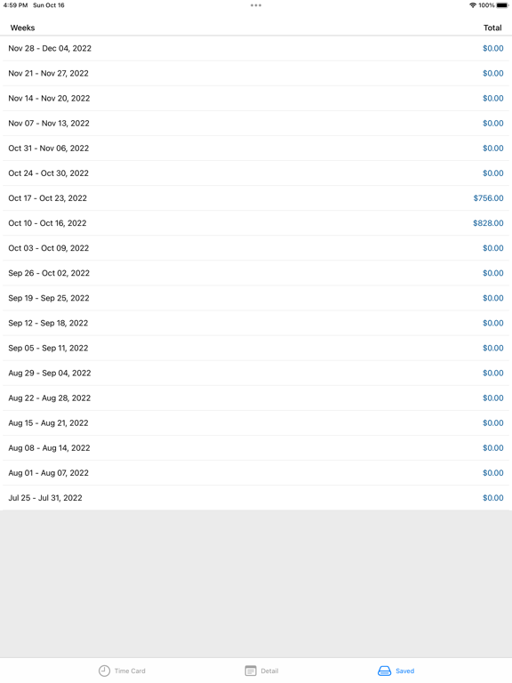 Screenshot #6 pour Wage Calculator- Hours Tracker
