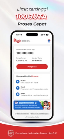 Pinjamin-Kredit Dana iPhone screenshot 2