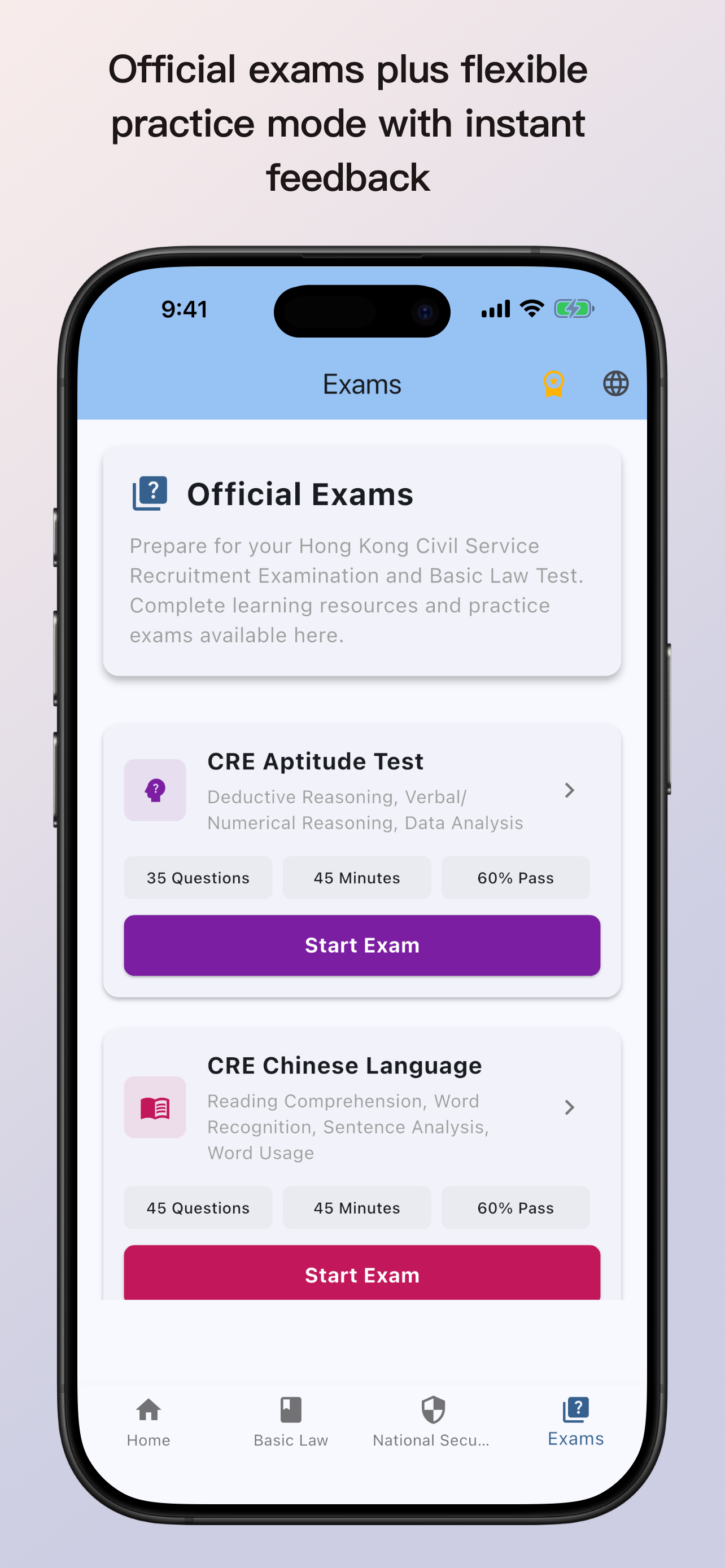 HK CRE: Civil Service Exam