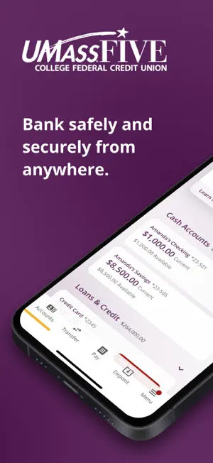 UMassFive Mobile Banking screenshot 1