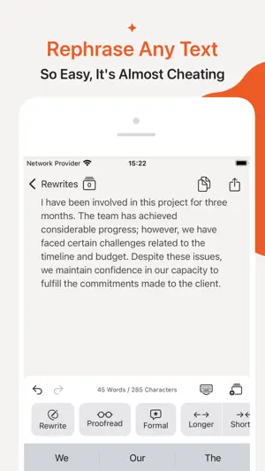 AI Rewriter: Paraphrase Text screenshot 1