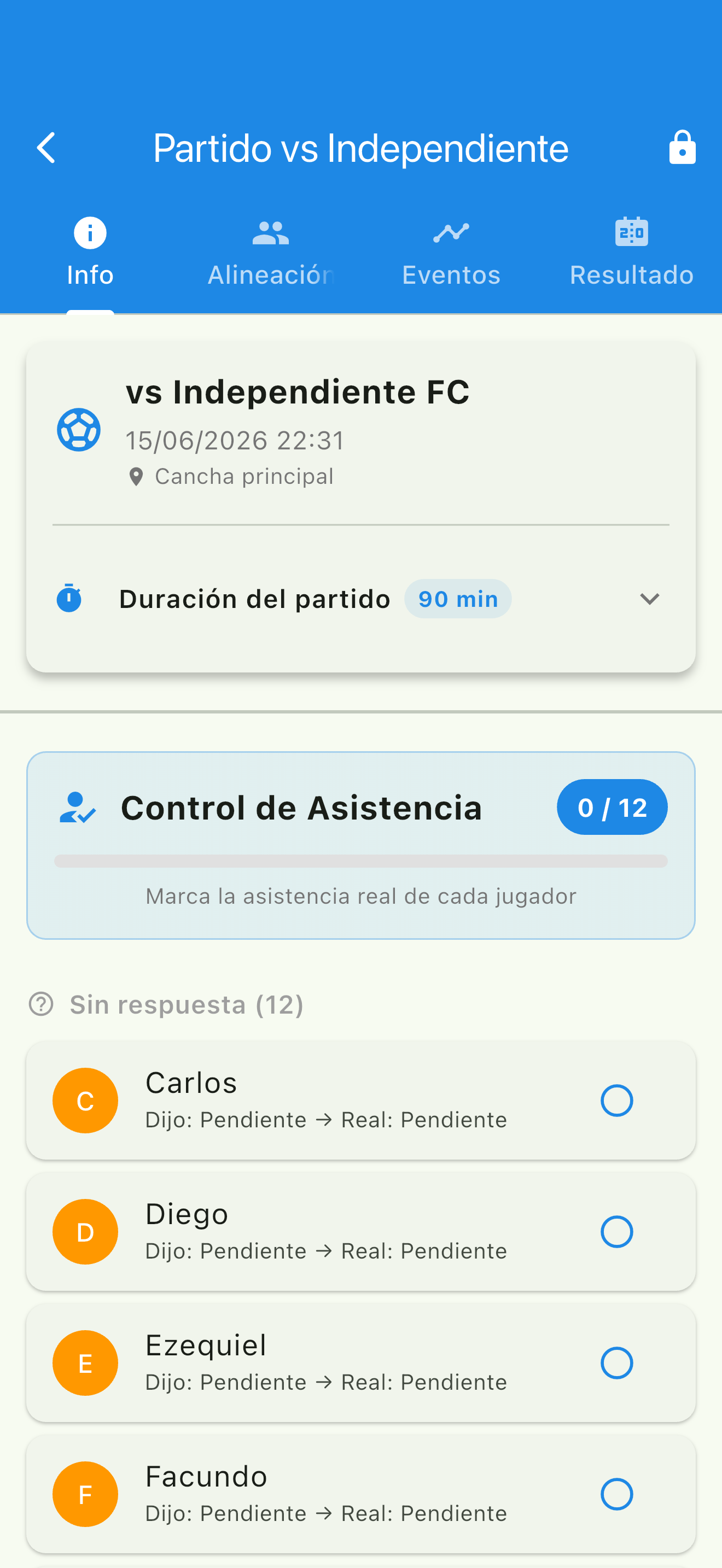 Yendoo - Gestión Deportiva screenshot 6