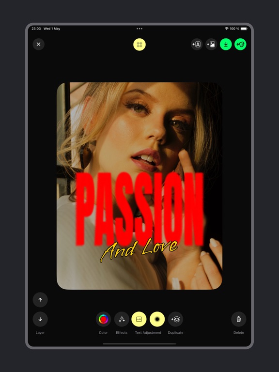 Fontmagic Reels, Logos, Covers iPad screenshot 5 - Graphics & Design app