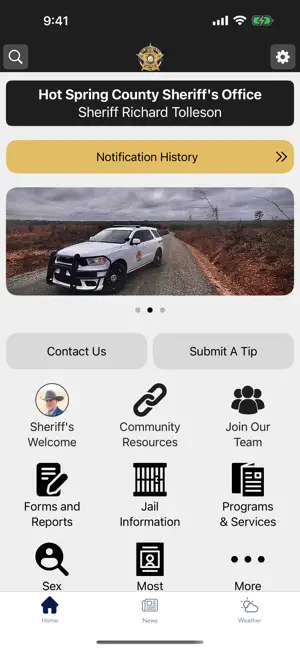 Hot Spring County Sheriff, AR screenshot 1