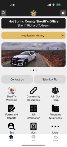 Hot Spring County Sheriff, AR Screenshot 1 of 3