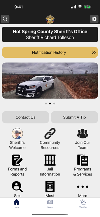 Hot Spring County Sheriff, AR Screenshot 1 of 3