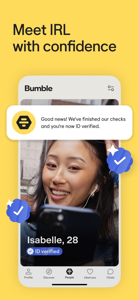 Bumble Dating App: Meet & Date - Verified Profile Trust