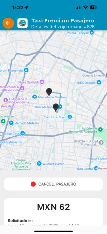 Taxi Premium Pasajero screenshot