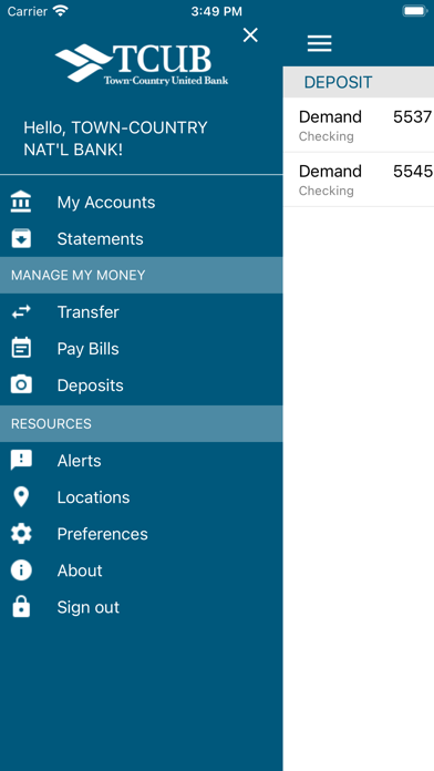 United Bank Camden Mobile Screenshot