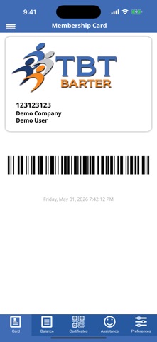 TBT Barter Mobile iPhone screenshot