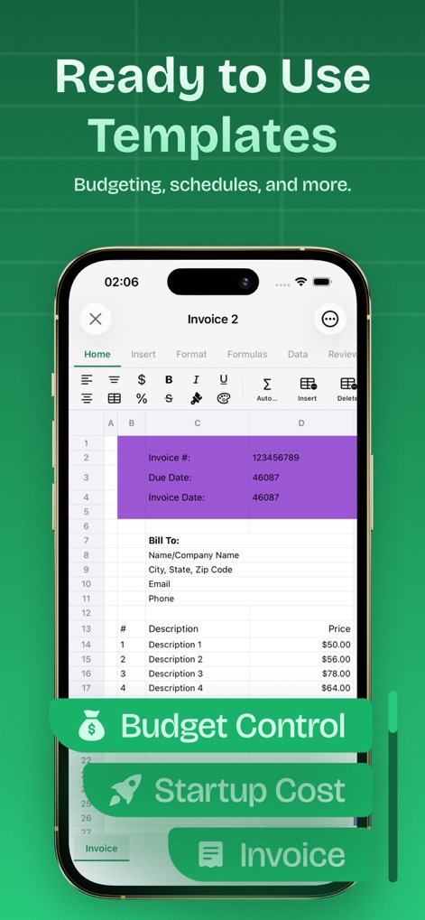 XLSX Editor: Edit Spreadsheets - Business App | MWM