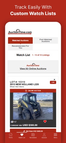 AuctionTime Online Auctions iPhone screenshot