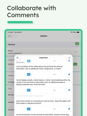 SpotSkim: Inspect POS Assets iPad screenshot