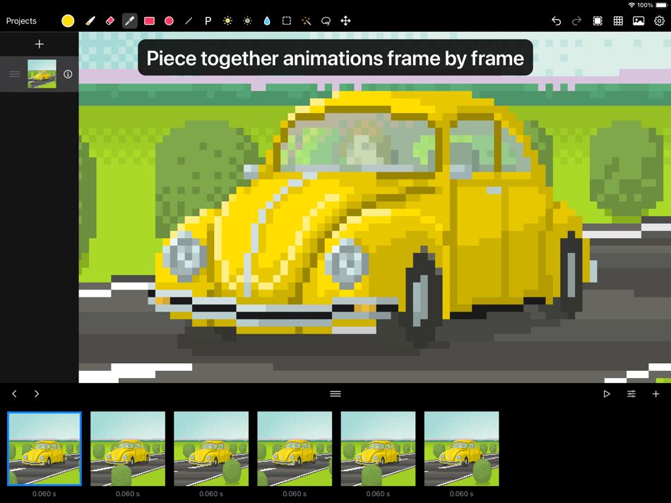 #2. Pixen - pixel art editor (iOS) Podle: Furnace Creek Software LLC