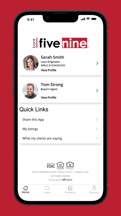 Bank Five Nine Mortgage Screenshot