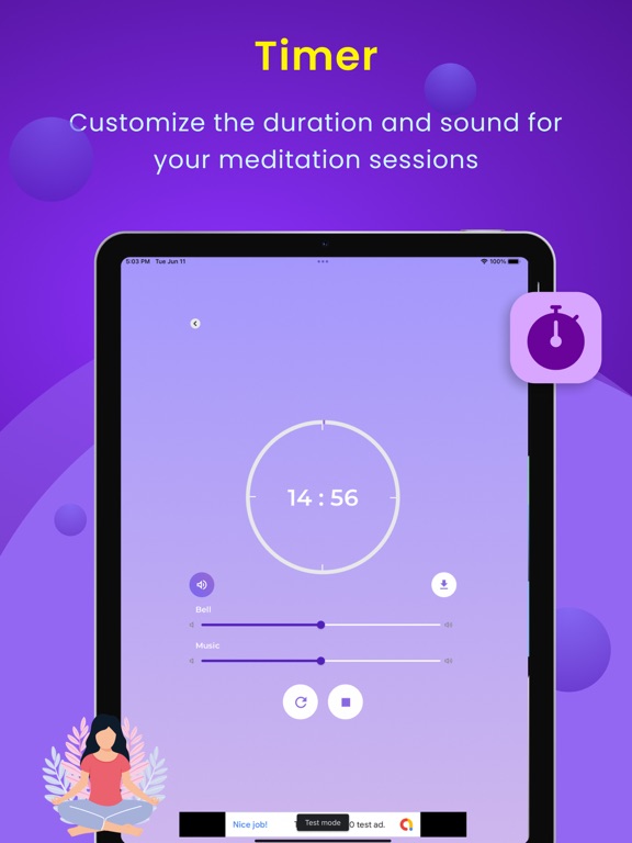 Screenshot #5 pour Meditation Timer - Zenify