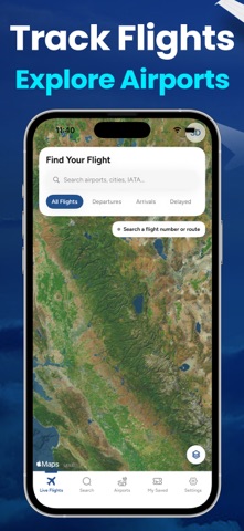 FlightPulse - Live Track iPhone screenshot