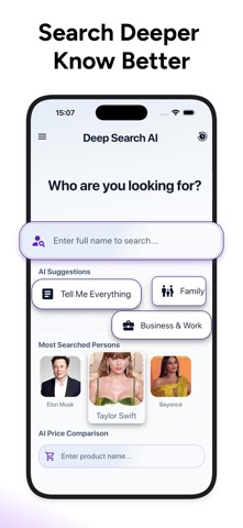 Deepsearch-AI Search Assistant screenshot