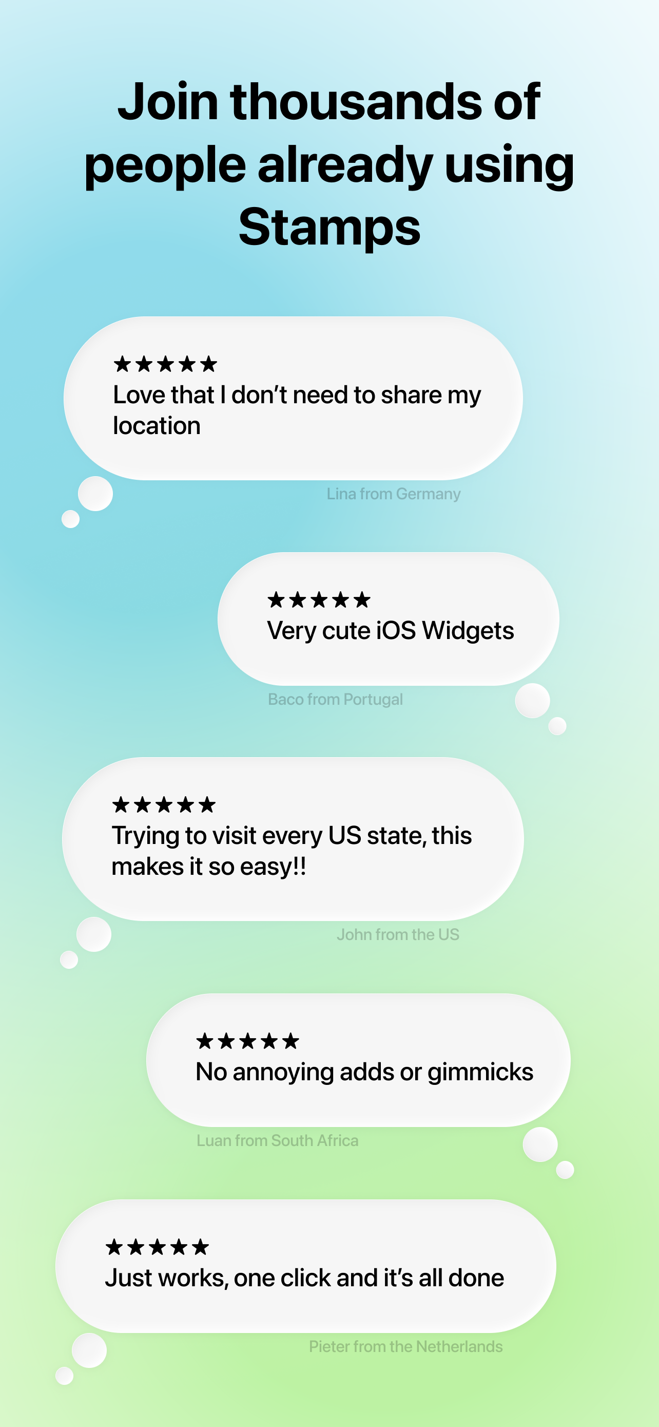 Stamps - Travel Tracker