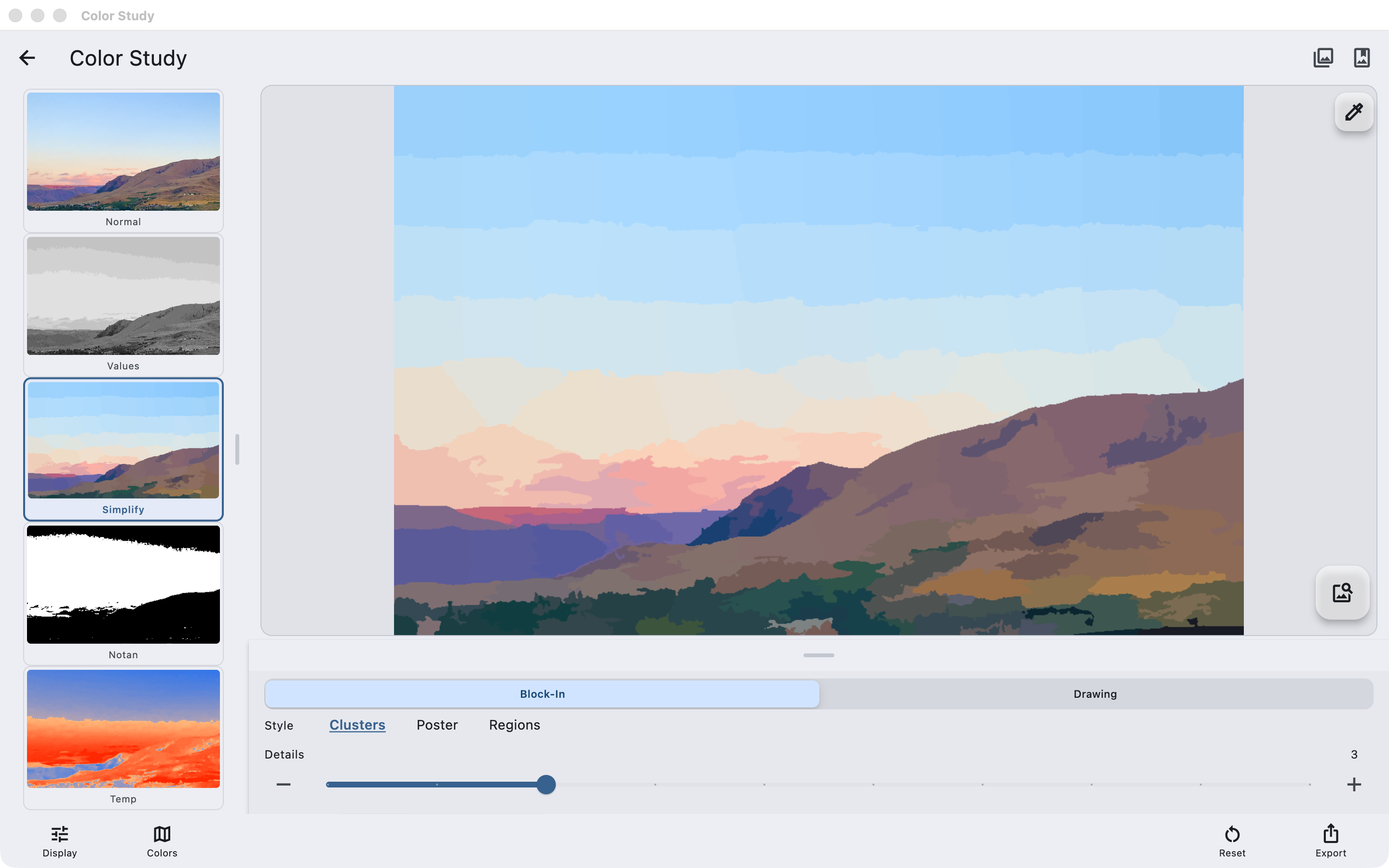 Color Study: Simplify Painting