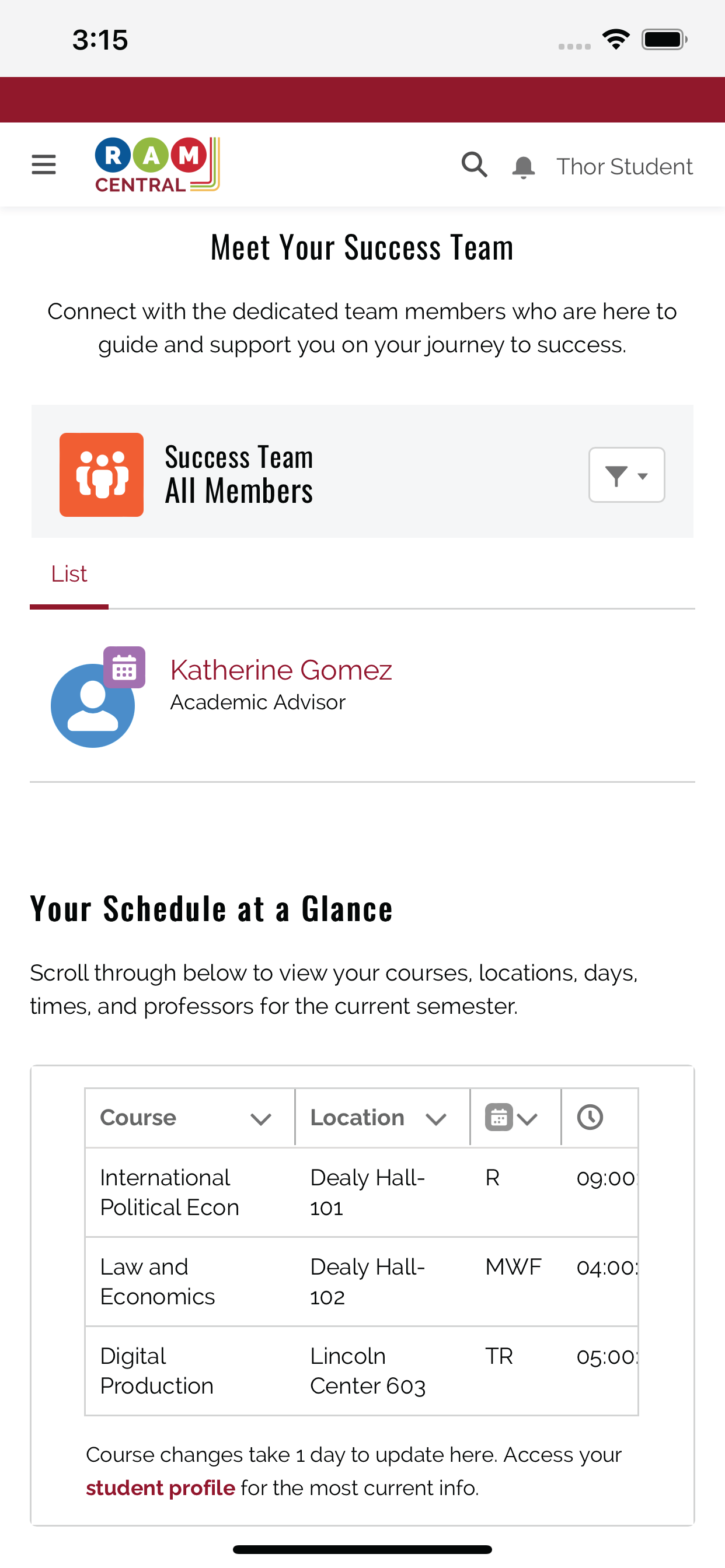 Fordham RamCentral screenshot 2