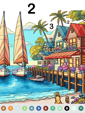 Paint Color - Color by Number iPad screenshot