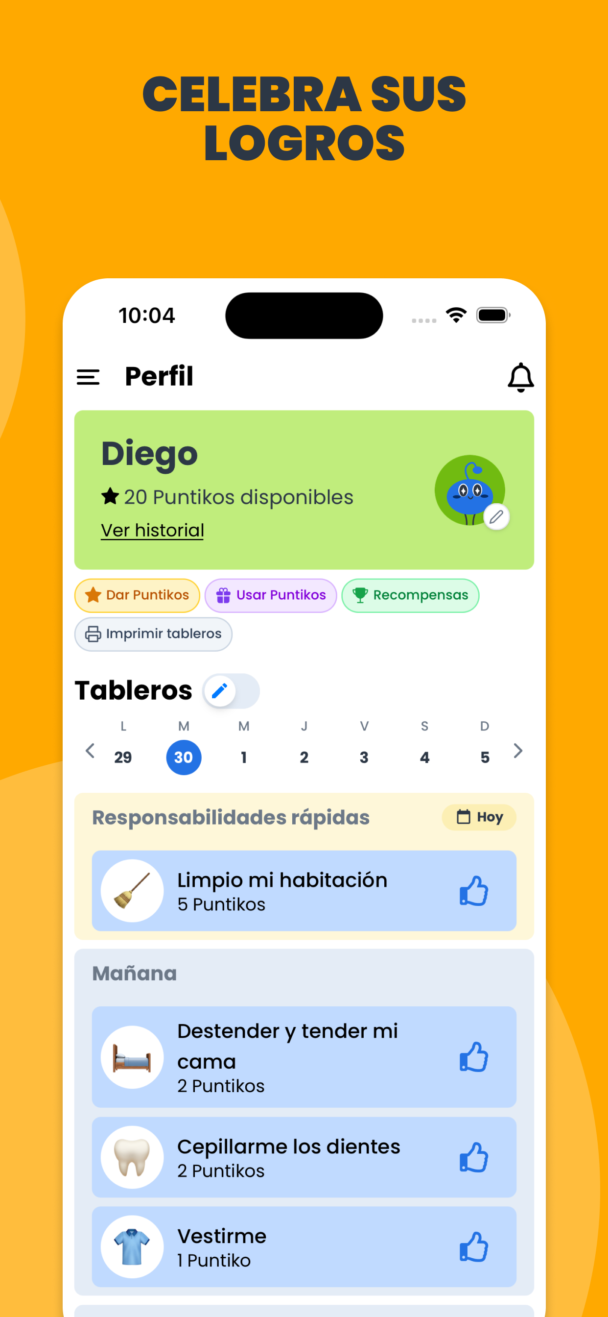 Puntikos: Rutinas Familiares screenshot 6