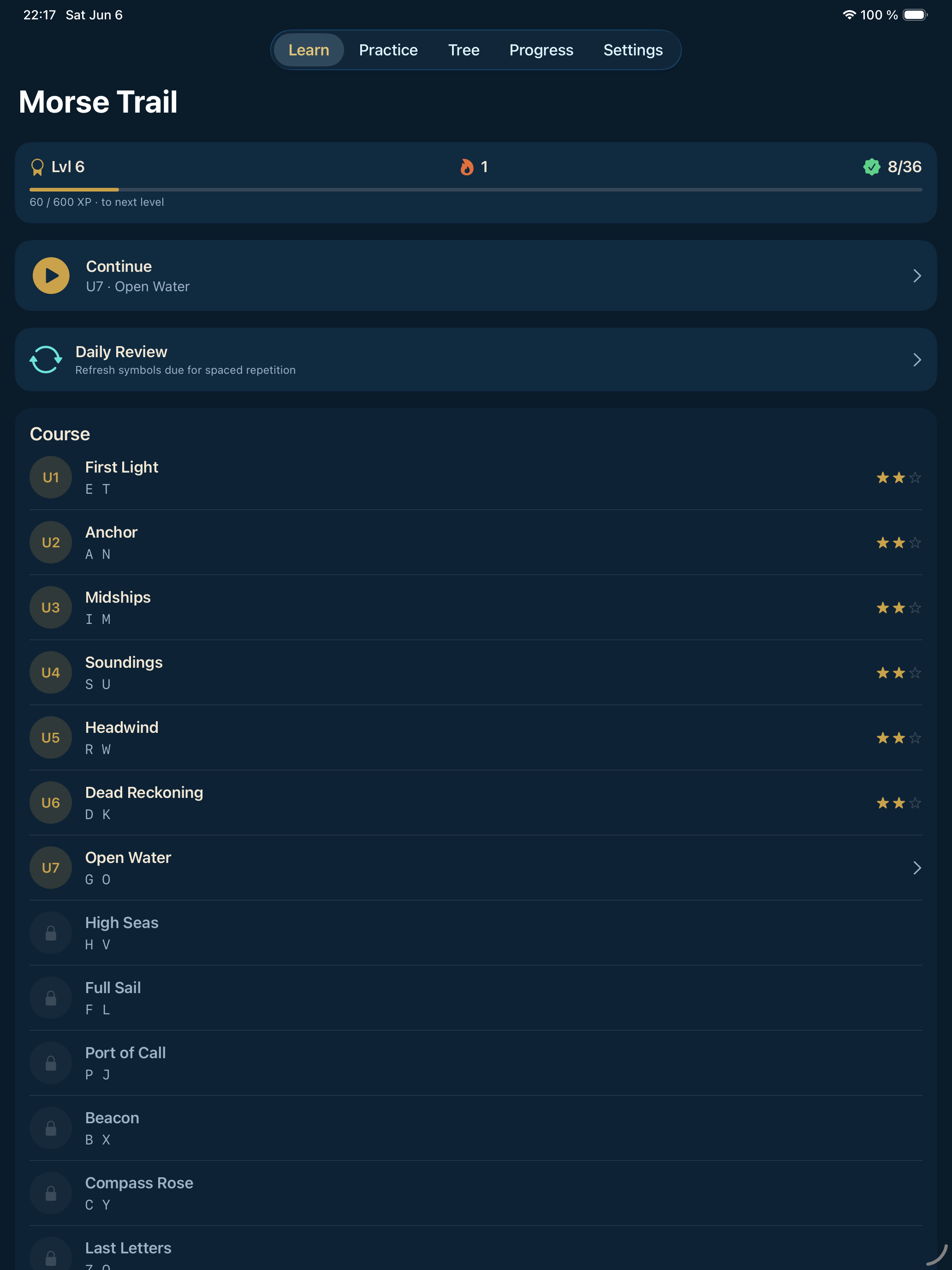 Morse Trail: Learn by Touch
