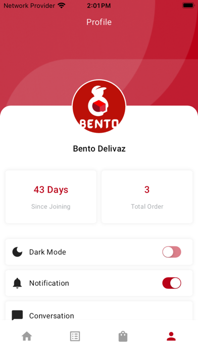 Bento Rider App screenshot