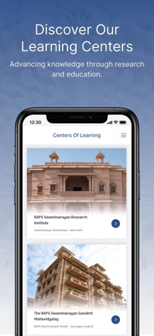 BAPS Research iPhone screenshot