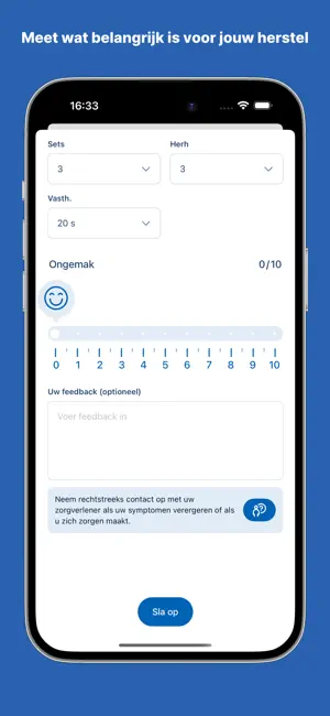 Fysioapp - online zelfhulp screenshot 3
