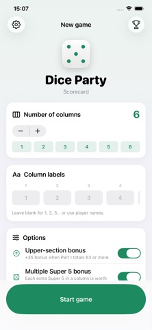 Dice Party: Scorecard Screenshot 1 of 7