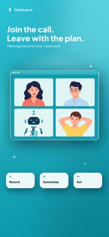Meetings: AI Note Taker iPhone screenshot