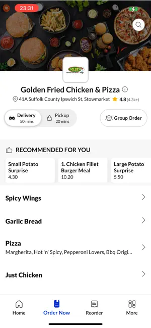 Golden Fried Chicken and Pizza screenshot 2