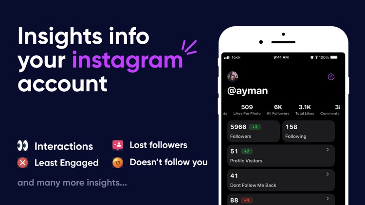 InstaStats - Followers Reports