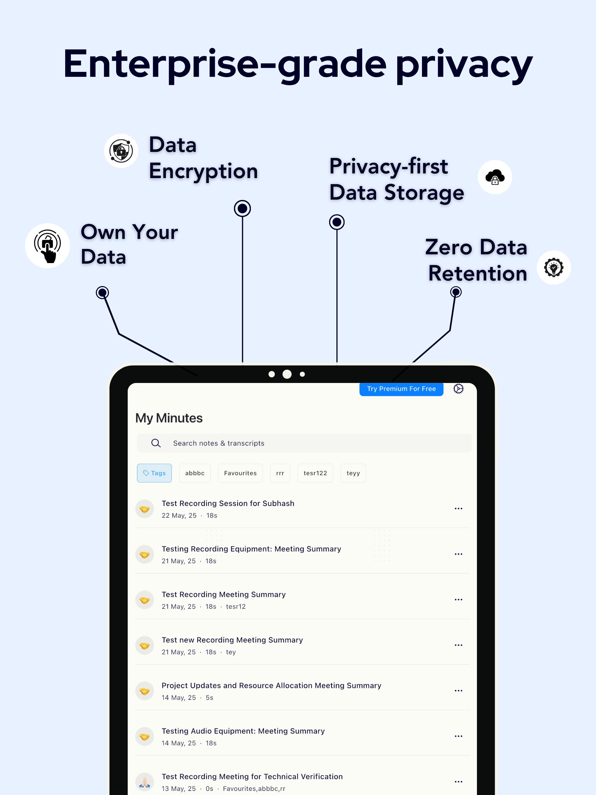 Meeting Log: AI Voice Notes screenshot 7