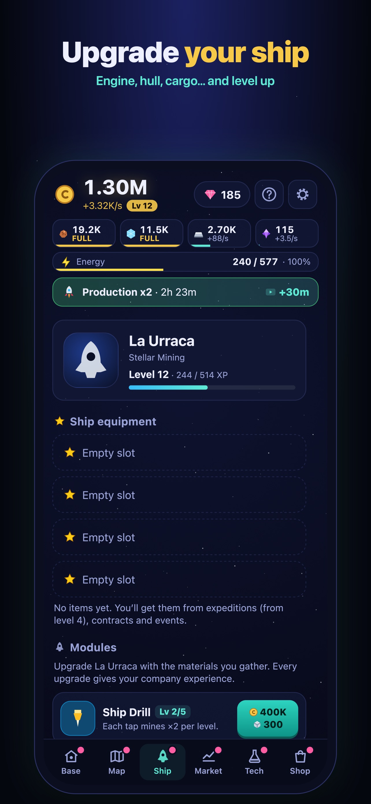 Screenshot 3 of Astro Tycoon: Minería Espacial