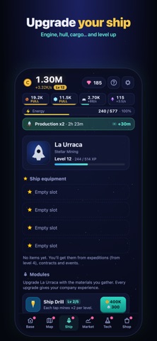 Astro Tycoon: Minería Espacial screenshot 3