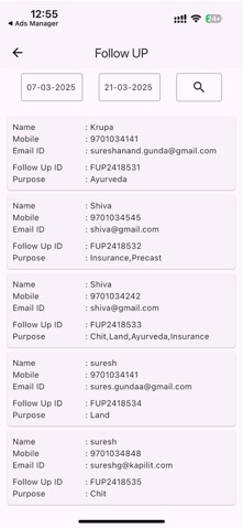 Kapil CRM screenshot