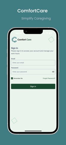 Comfort Care App Screenshot 2 of 4