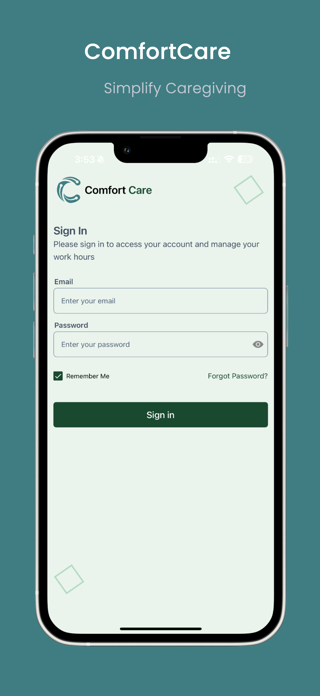 Comfort Care App Screenshot 2 of 4