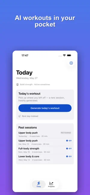 StrideAI — AI Fitness Help screenshot 1