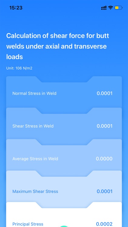 Butt weld load shear force