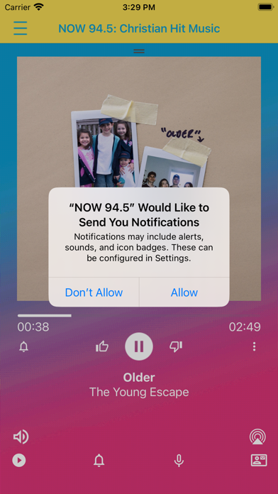 NOW 94.5 iPhone screenshot 1 - Entertainment app