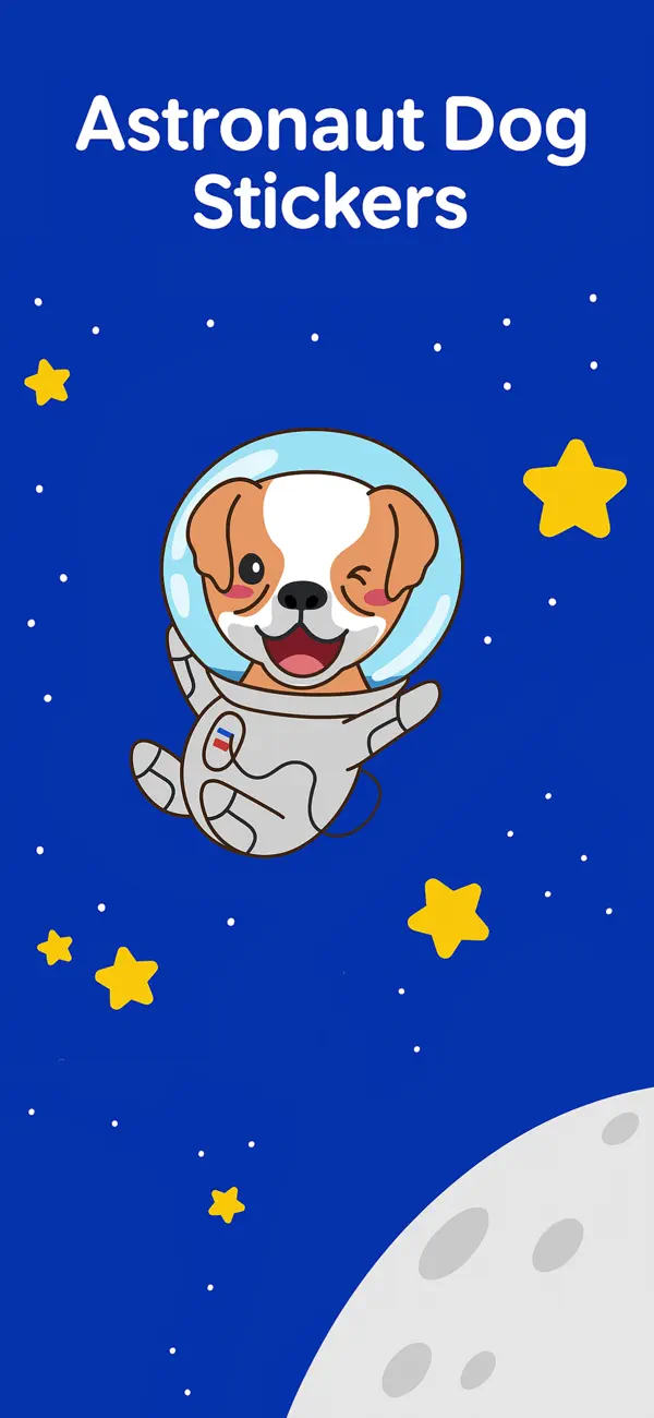 Screenshot #1 pour Astronaut Dog Stickers