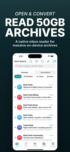 MBOX Reader · Opener · Convert screenshot 2