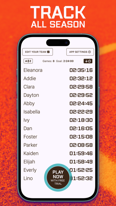InTimer: Youth Sports Timer iPhone screenshot 2 - Sports app