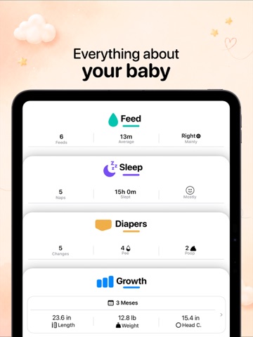 Grow: Baby Tracker iPad screenshot
